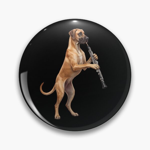 Item preview, Great Dane Playing Oboe Player Oboist Dog Lover designed and sold by DoodleTortle.