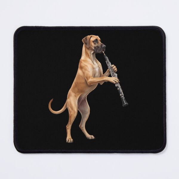 Item preview, Great Dane Playing Oboe Player Oboist Dog Lover designed and sold by DoodleTortle.