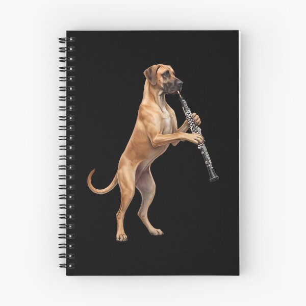 Item preview, Great Dane Playing Oboe Player Oboist Dog Lover designed and sold by DoodleTortle.