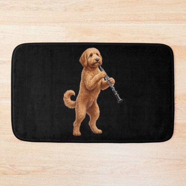 Item preview, Goldendoodle Playing Oboe Player Oboist Dog Lover designed and sold by DoodleTortle.
