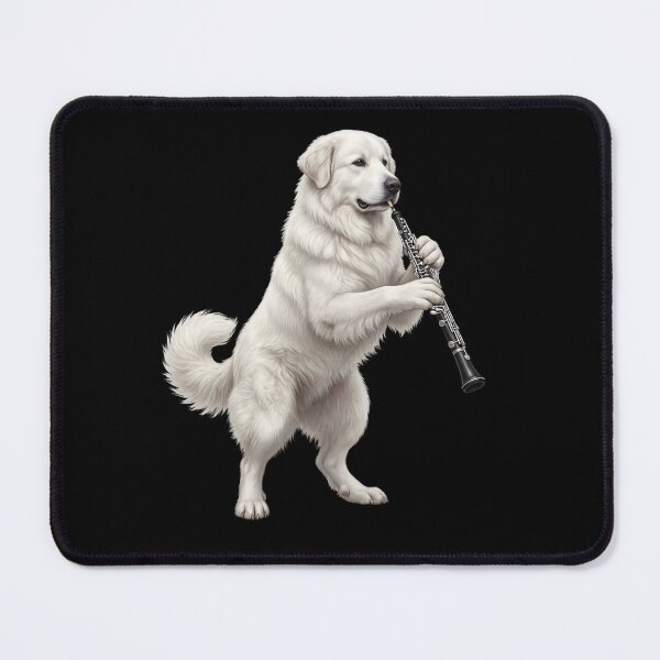 Item preview, Great Pyrenees Playing Oboe Player Oboist Dog Lover designed and sold by DoodleTortle.