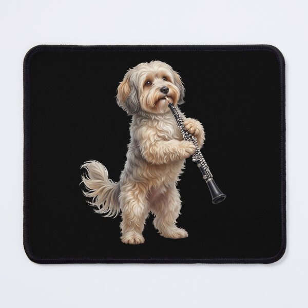 Item preview, Havanese Playing Oboe Player Oboist Dog Lover designed and sold by DoodleTortle.