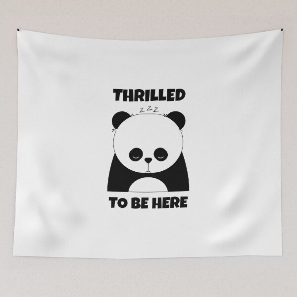 Item preview, Thrilled to Be Here -- sarcastic humor designed and sold by The Sporty Nerd.