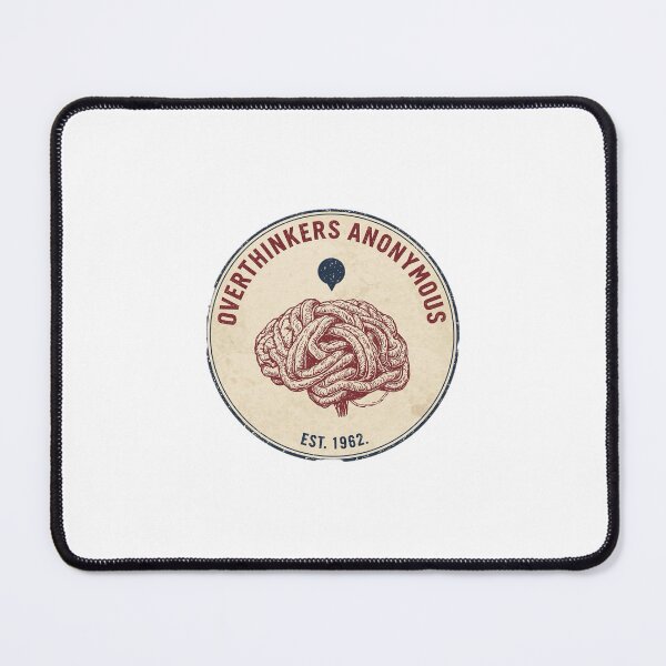 Item preview, Vintage Overthinkers Anonymous Ironic Varsity Emblem designed and sold by The Hobby Club.