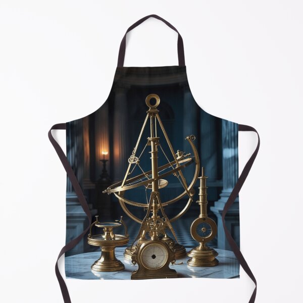 Item preview, Brass Astronomical Instruments — Vintage Observatory Dark Academia Art designed and sold by semenol.