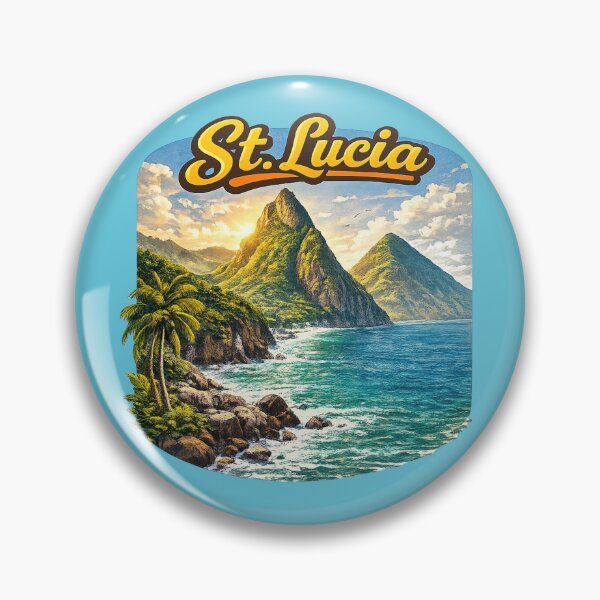 Item preview, Santa Lucía - La espectacular costa de los Pitones designed and sold by Myra365Art.