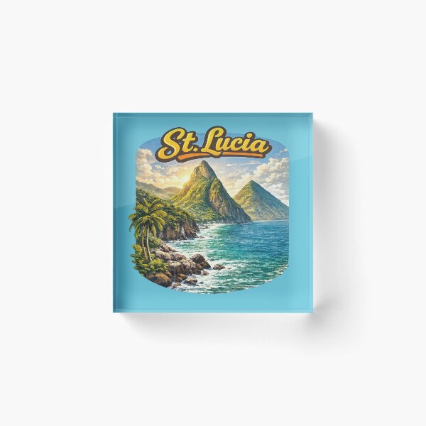 Item preview, Santa Lucía - La espectacular costa de los Pitones designed and sold by Myra365Art.