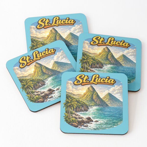 Item preview, Santa Lucía - La espectacular costa de los Pitones designed and sold by Myra365Art.