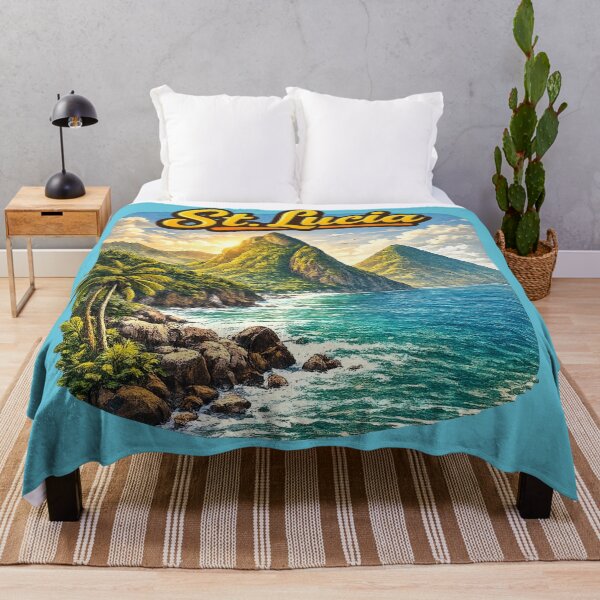 Item preview, Santa Lucía - La espectacular costa de los Pitones designed and sold by Myra365Art.