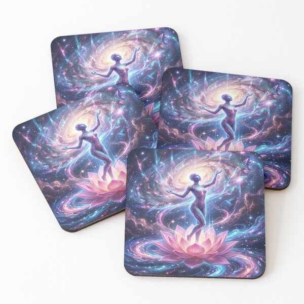 Item preview, Cosmic Woman on Lotus Flower designed and sold by karybaquetu10.