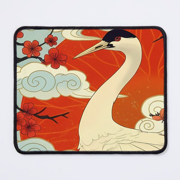 Item preview, Crane and Cherry Blossoms designed and sold by karybaquetu10.