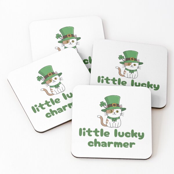 Item preview, Little Lucky Charmer Cat – Cute St Patrick’s Day Kitty Design designed and sold by OmCollections.