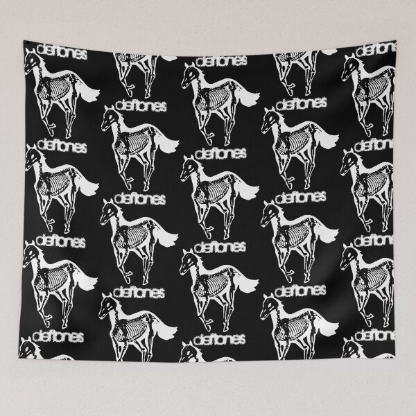 Item preview, Vintage Deftones Skeleton Horse Logo – Black and White Band designed and sold by vera-4design.