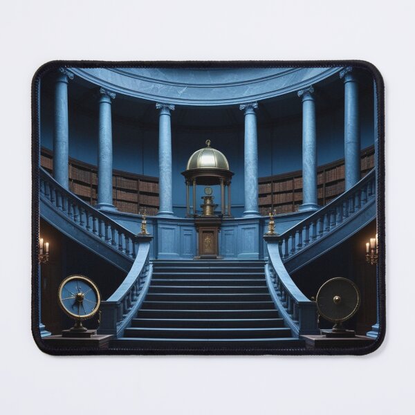 Item preview, Silent Observatory Before Dawn — Dark Academia Architecture Art designed and sold by semenol.