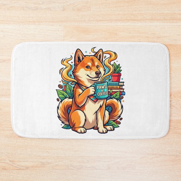 Item preview, Funny Coffee and Dogs Morning Person Quote designed and sold by Tong4130.