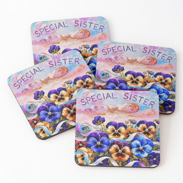Item preview, Special Sister With Pansies designed and sold by Natalie Holland.