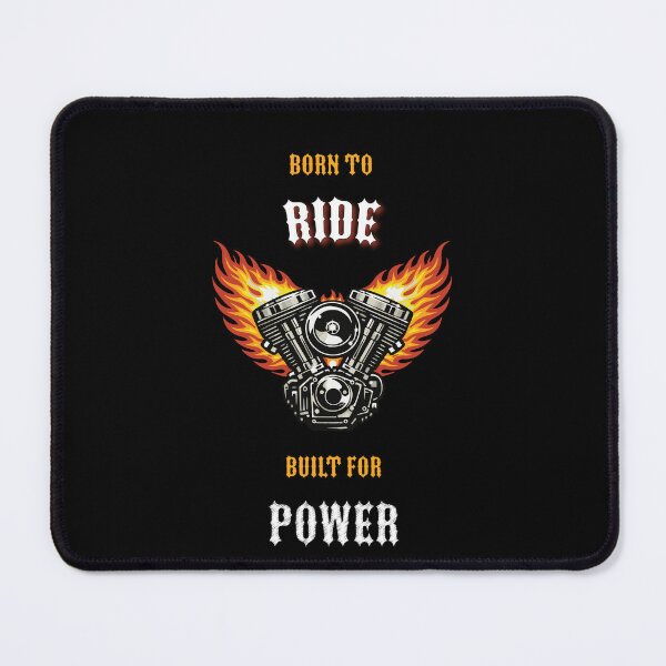 Item preview, Born to Ride Built for Power Motorcycle Engine Biker T-Shirt designed and sold by Freki & Geri.