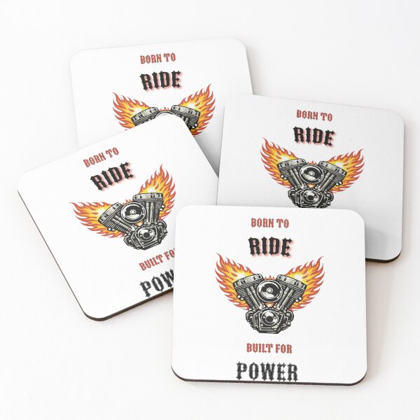 Item preview, Born to Ride Built for Power Motorcycle Engine Biker T-Shirt designed and sold by Freki & Geri.
