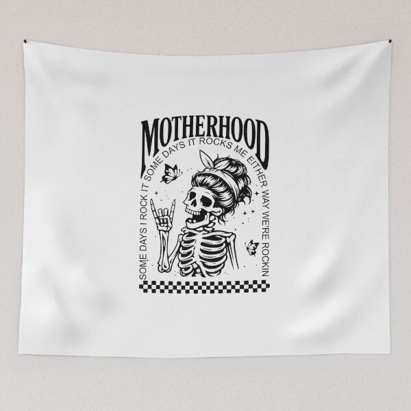 Item preview, Motherhood Sometimes I Rock It Sometimes It Rocks Me, Funny Mama, Mom, Rocker Mom, Mothers Day 2 designed and sold by Naviiraart.