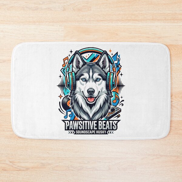 Item preview, Gamer Husky Wearing Headphones Gaming Illustration designed and sold by Tong4130.
