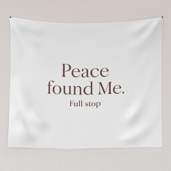 Item preview, Peace Found Me – Minimal Healing Quote Design designed and sold by Irene Catchmind.
