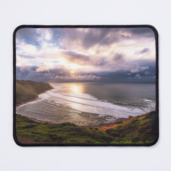 Item preview, Golden Sunset Over California Coastal Cliffs and Pacific Ocean designed and sold by TheHikersEye.