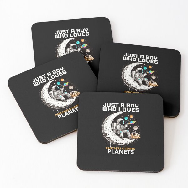 Item preview, Just a Boy Who Loves Pancakes, Coffee, Planets designed and sold by LuveraxArt.