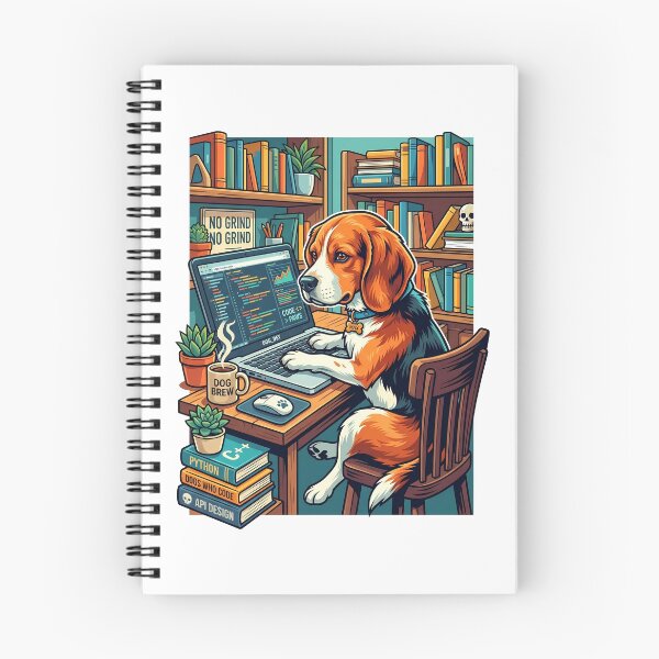 Item preview, Funny Working From Home Dog with Laptop designed and sold by Tong4130.