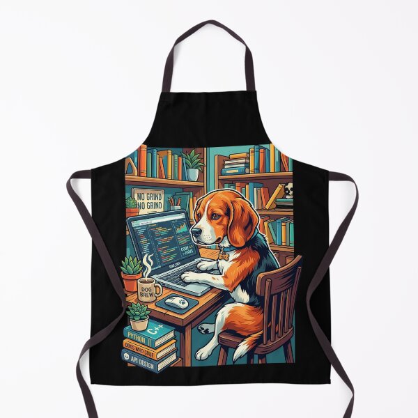 Item preview, Funny Working From Home Dog with Laptop designed and sold by Tong4130.