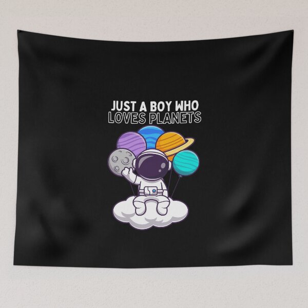 Item preview, Just a Boy Who Loves Planets designed and sold by LuveraxArt.