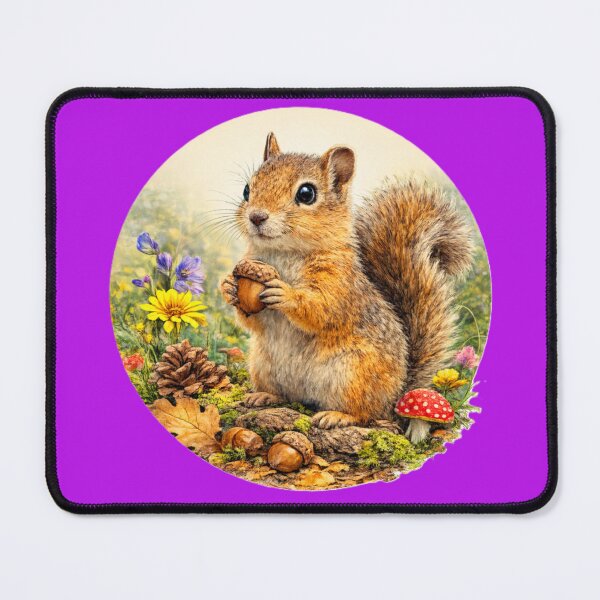 Item preview, Ground Squirrel – Alert Meadow Scout | Woodland Wildlife Portrait designed and sold by TheJoyfulPen.