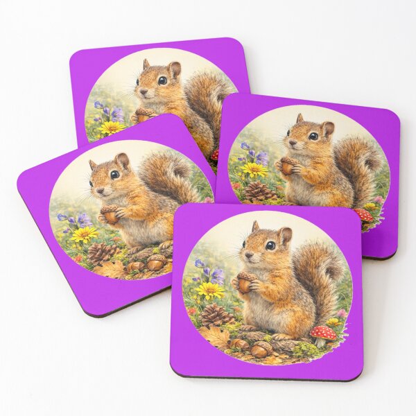Item preview, Ground Squirrel – Alert Meadow Scout | Woodland Wildlife Portrait designed and sold by TheJoyfulPen.