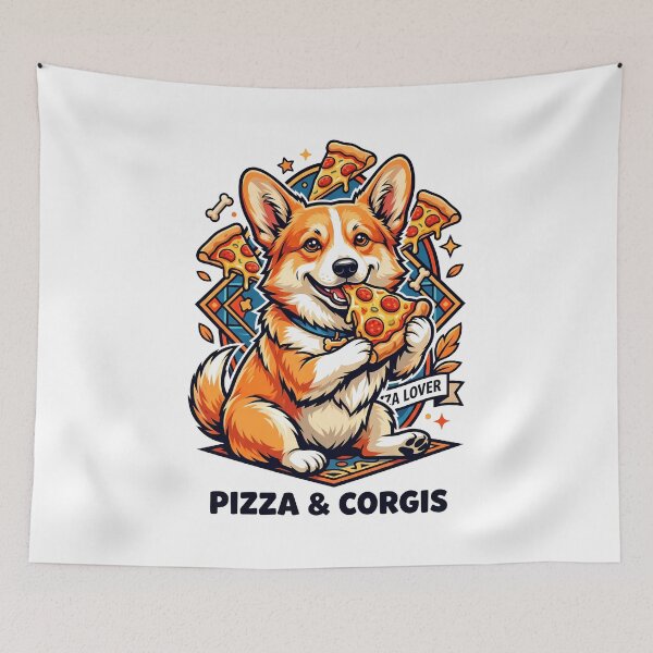 Item preview, Cute Corgi Pizza Party Foodie Design designed and sold by Tong4130.