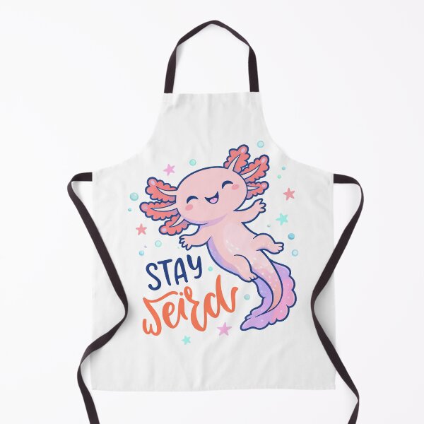 Item preview, Stay Weird, Cute Cartoon Axolotl With Fluffy Pink External Gills designed and sold by graphic-genie.