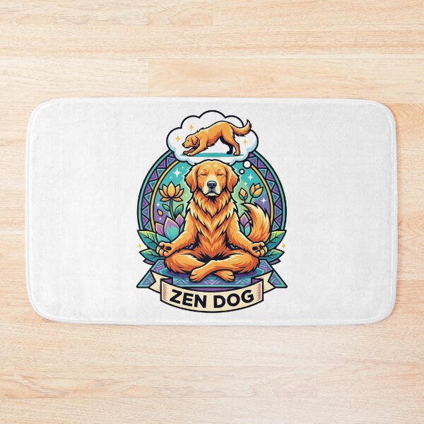 Item preview, Zen Dog Meditation Yoga Pose Illustration designed and sold by Tong4130.