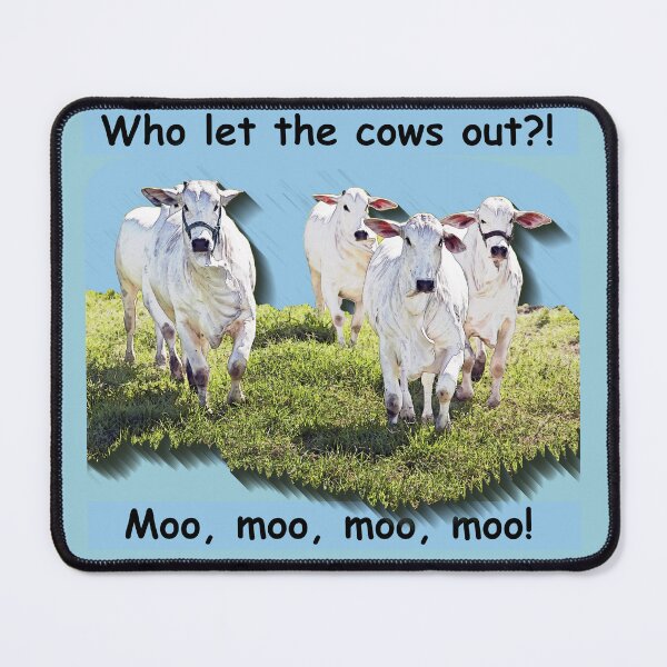 Item preview, Who Let the Cows Out? designed and sold by TheCulturedConures.
