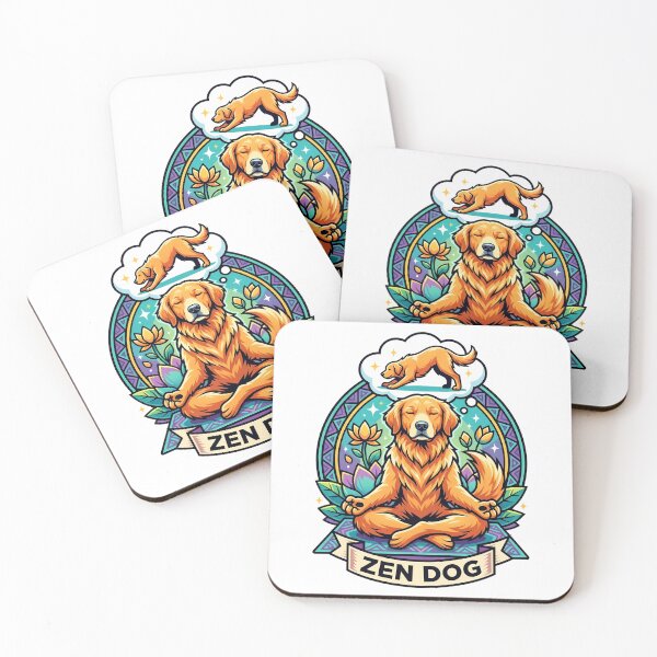 Item preview, Zen Dog Meditation Yoga Pose Illustration designed and sold by Tong4130.