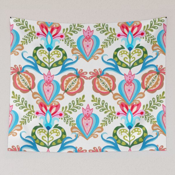 Item preview, Polish Folk art flowers  designed and sold by FatBirdie.