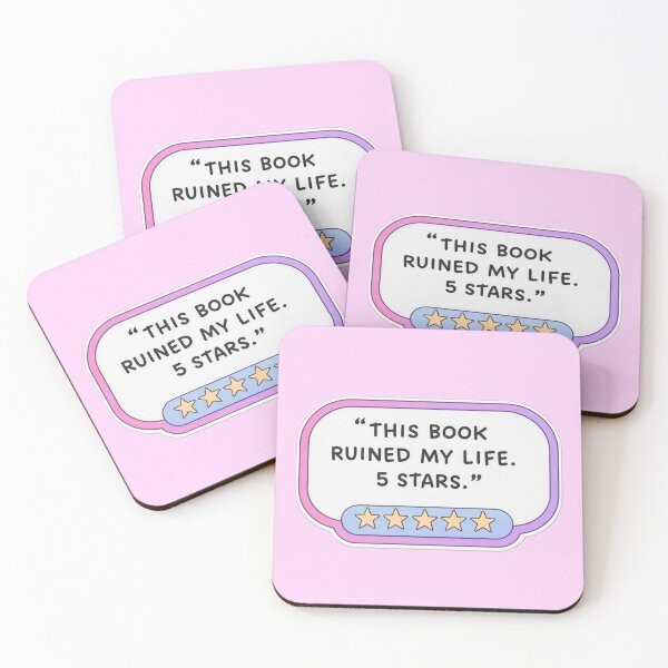 Item preview, This Book Ruined My Life 5 Stars Sticker | Funny Book Lover Review Meme designed and sold by theliteraryedit.