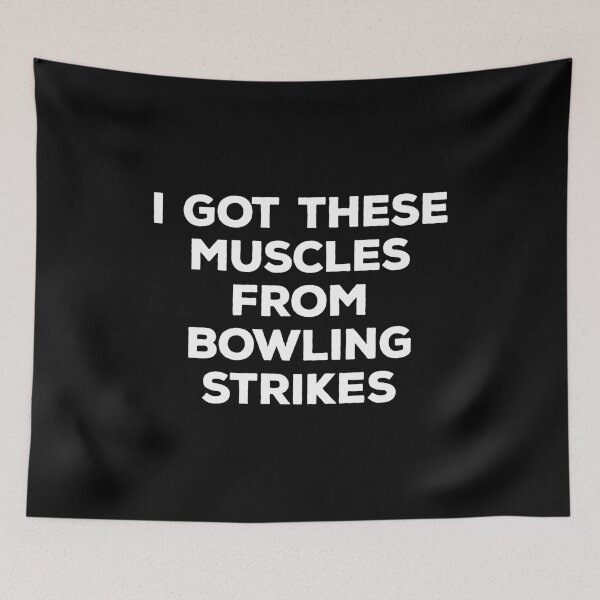Item preview, I Got These Muscles From Bowling Strikes - Bowler Funny Pun designed and sold by kalyaidriza.