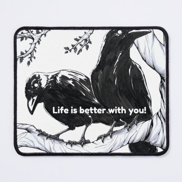 Item preview, Life is better with you two crows in a tree designed and sold by HBOriginalsArt.