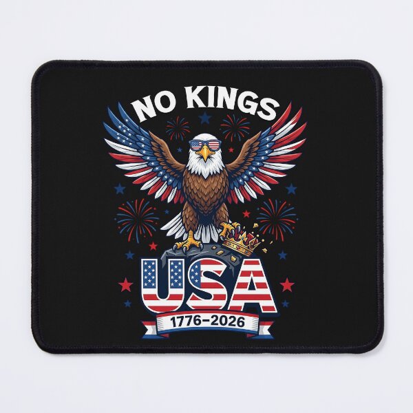 Item preview, Patriotic American Eagle Flag no kings day designed and sold by Le7yaStore.