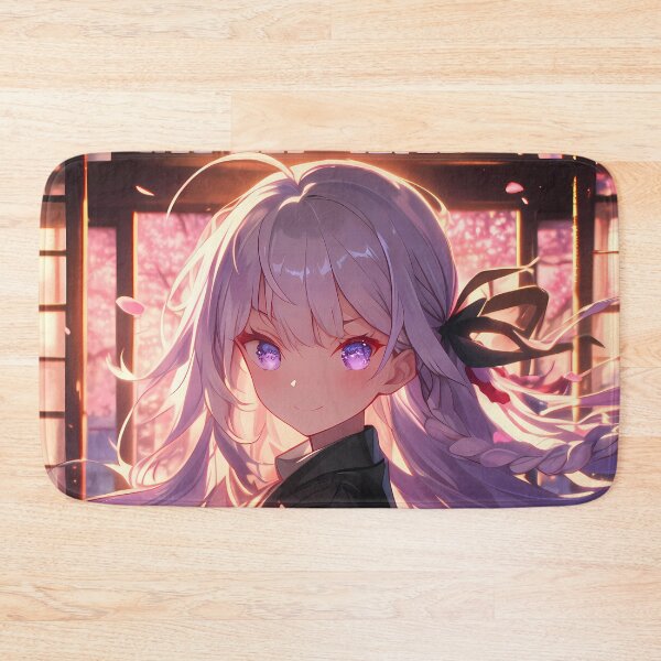 Item preview, Kyoko Kirigiri Danganronpa Chibi Waifu In Sunset Cherry Blossoms designed and sold by TanglenRabbit.