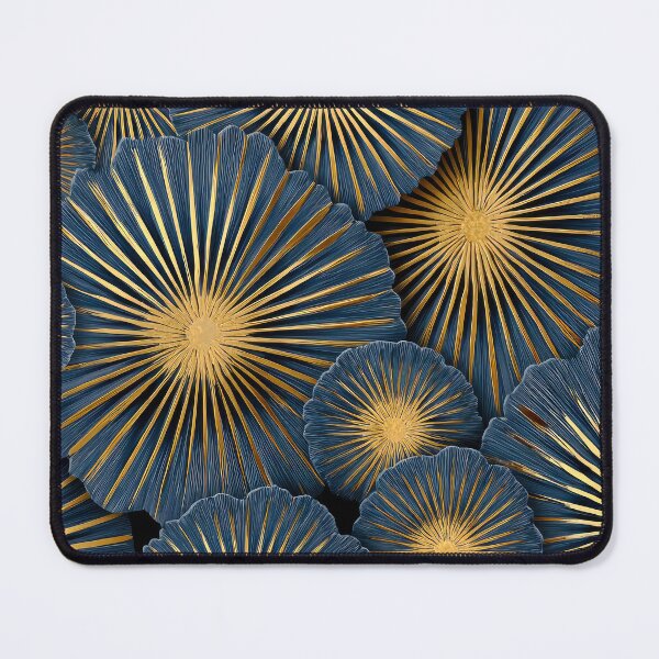 Item preview, Art Deco Inspired Blue And Golden Abstract Designs designed and sold by DEC02.