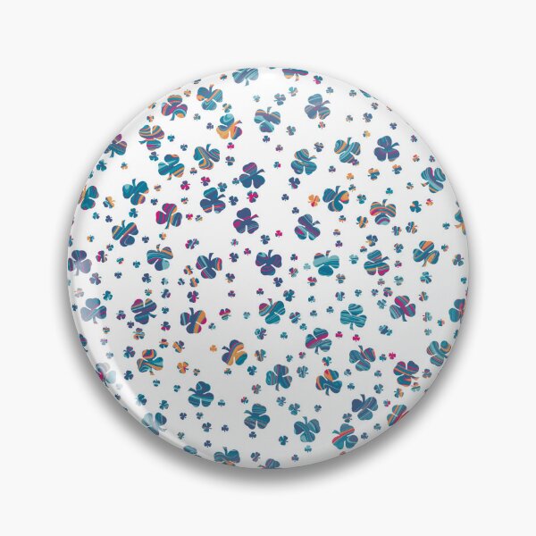 Item preview, Colorful Abstract Clover Scatter Pattern on White Background designed and sold by Wednesday Art design .