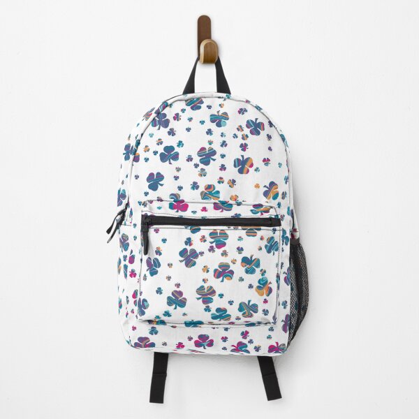 Item preview, Colorful Abstract Clover Scatter Pattern on White Background designed and sold by Wednesday Art design .