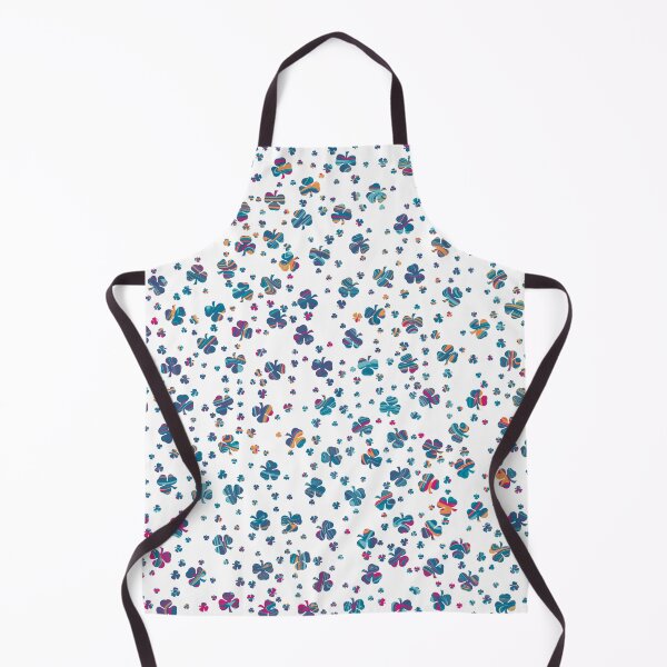 Item preview, Colorful Abstract Clover Scatter Pattern on White Background designed and sold by Wednesday Art design .