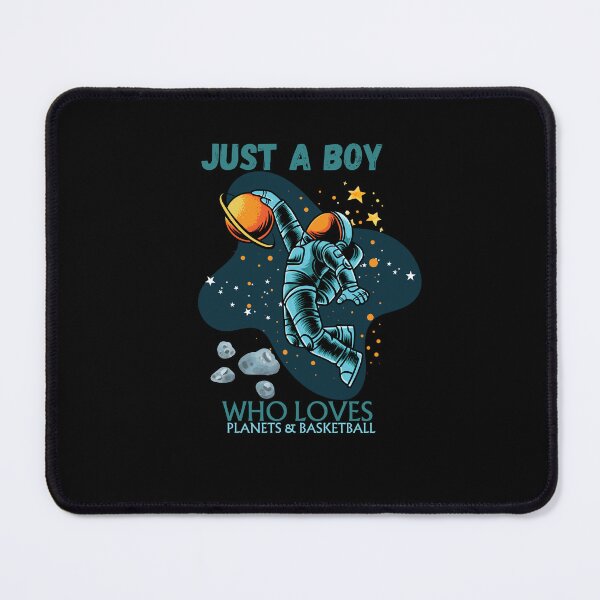 Item preview, Just a Boy Who Loves Planets and Basketball designed and sold by LuveraxArt.