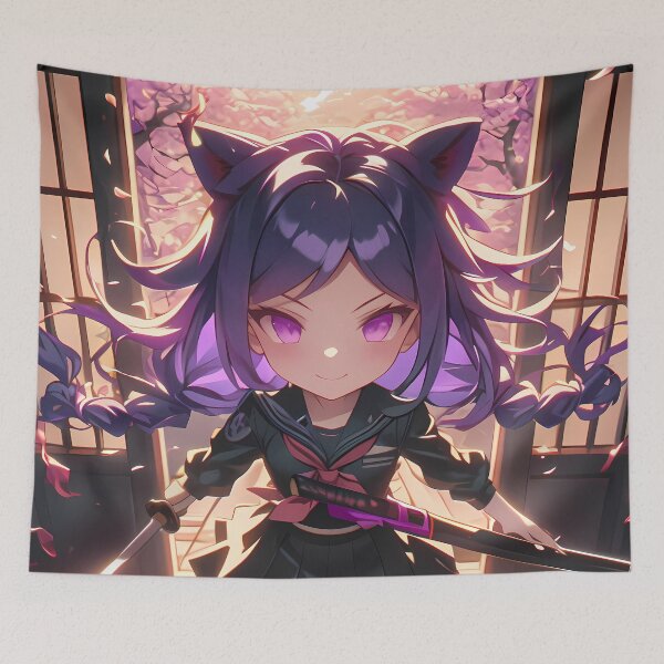 Item preview, Toko Fukawa Danganronpa Chibi Sakura Glow designed and sold by TanglenRabbit.
