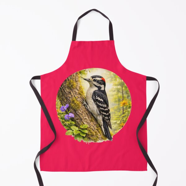 Item preview, Woodland Woodpecker – Forest Tree Drummer | Painterly Bird Portrait designed and sold by TheJoyfulPen.